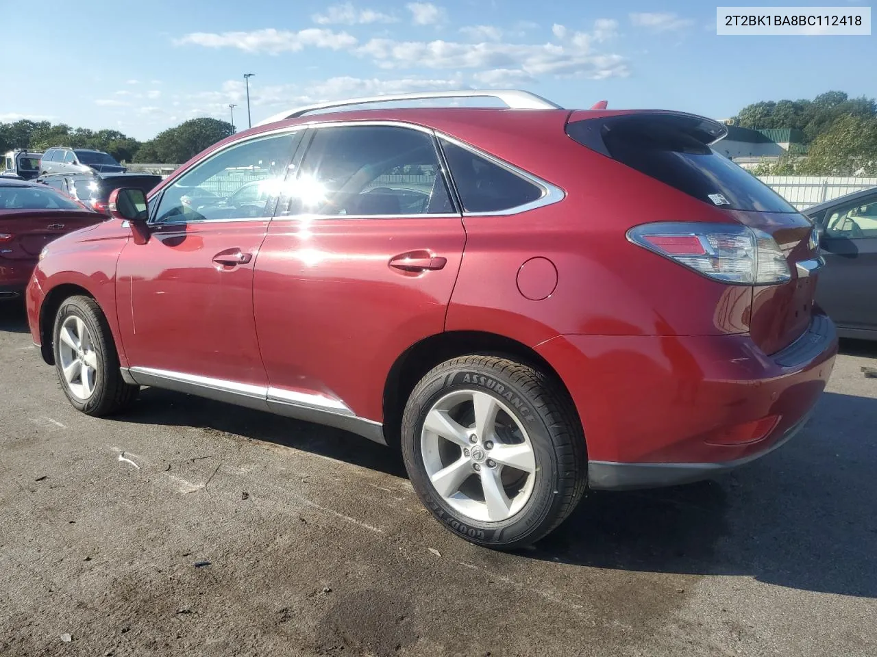 2011 Lexus Rx 350 VIN: 2T2BK1BA8BC112418 Lot: 69959214