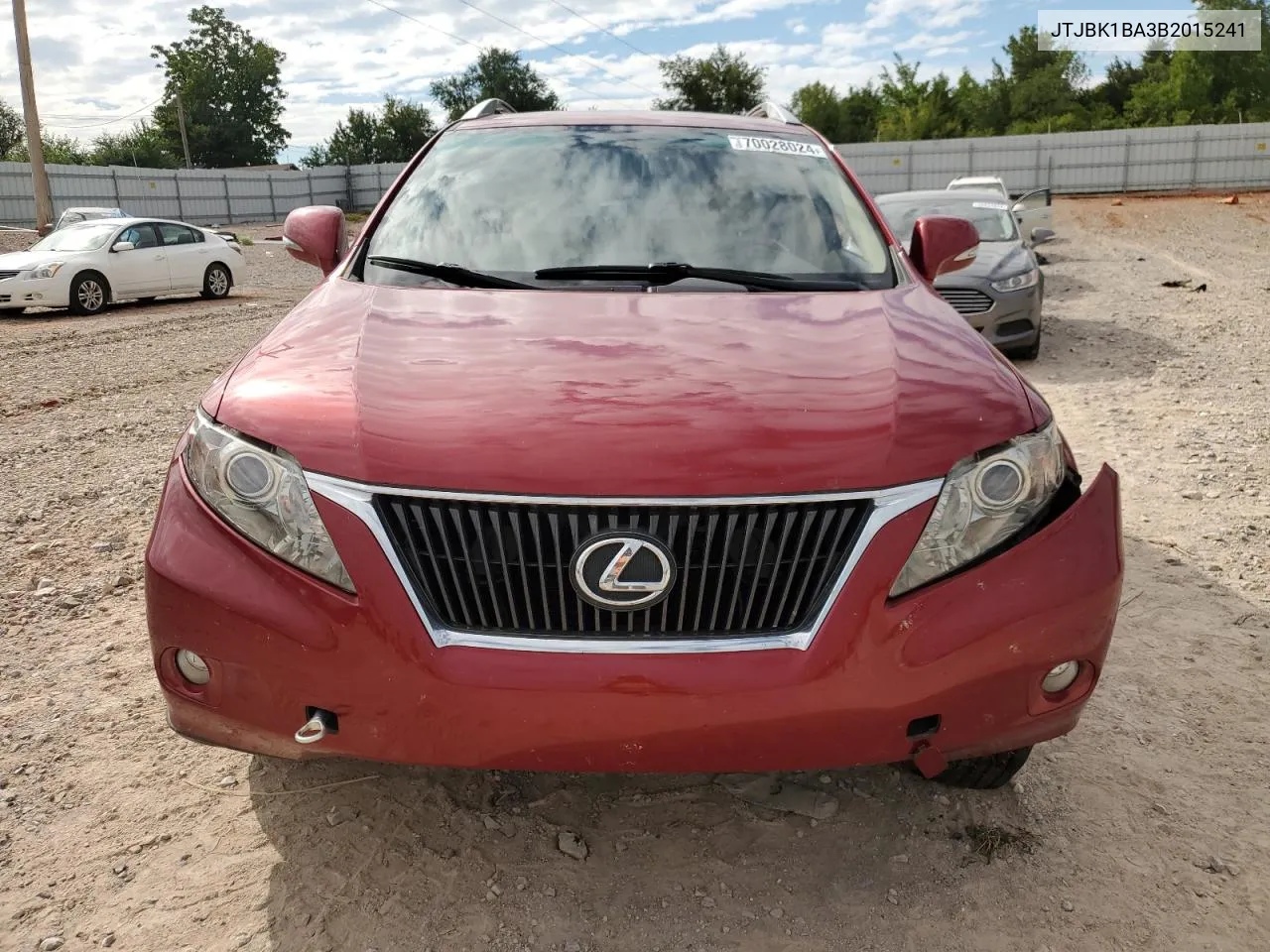 JTJBK1BA3B2015241 2011 Lexus Rx 350