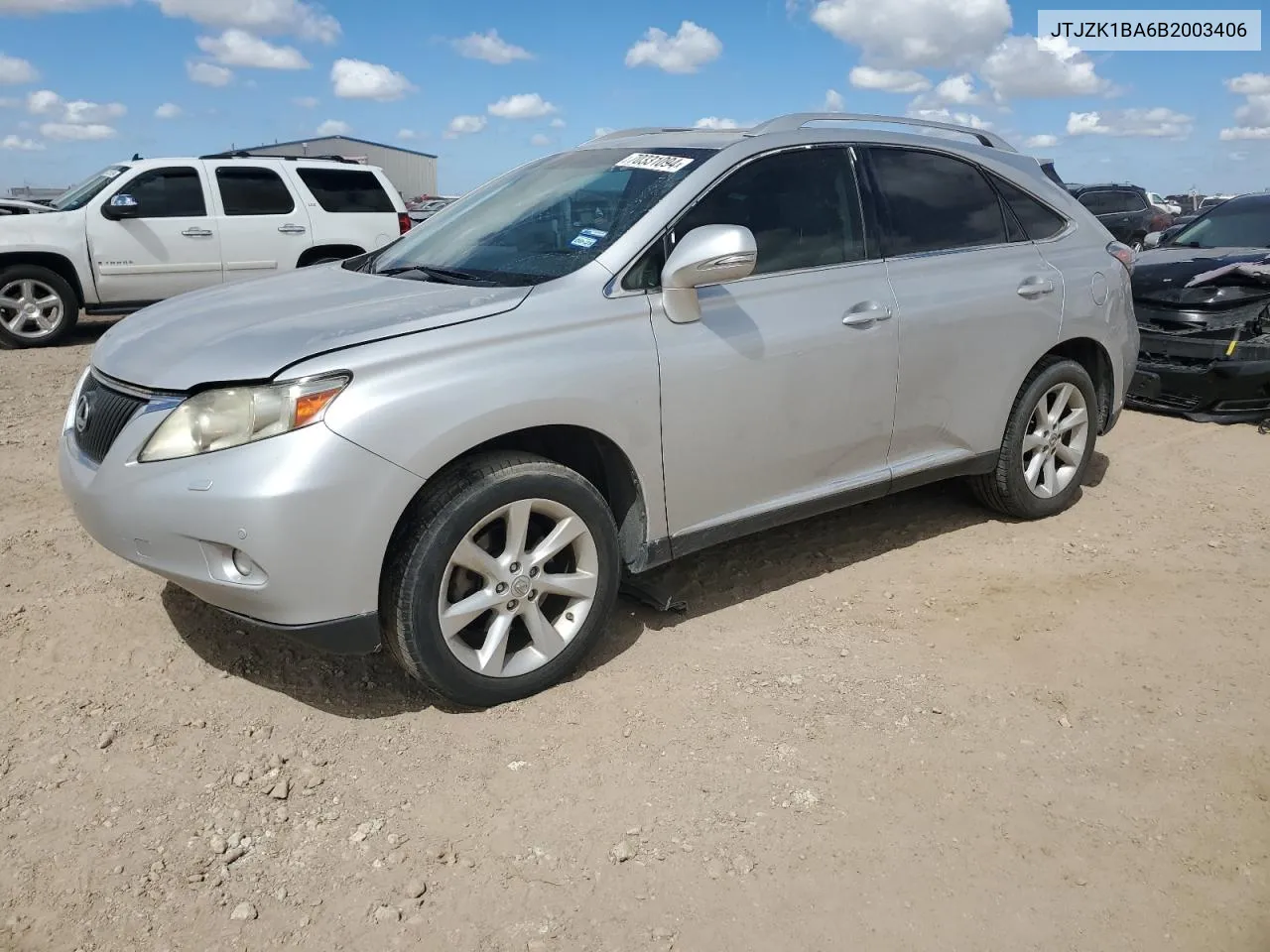 2011 Lexus Rx 350 VIN: JTJZK1BA6B2003406 Lot: 70331094