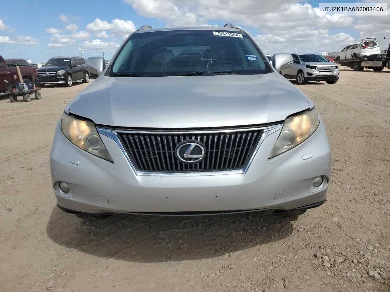 2011 Lexus Rx 350 VIN: JTJZK1BA6B2003406 Lot: 70331094