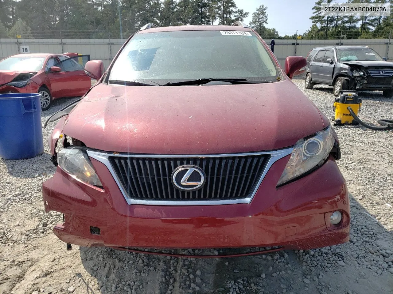 2011 Lexus Rx 350 VIN: 2T2ZK1BAXBC048736 Lot: 70371104