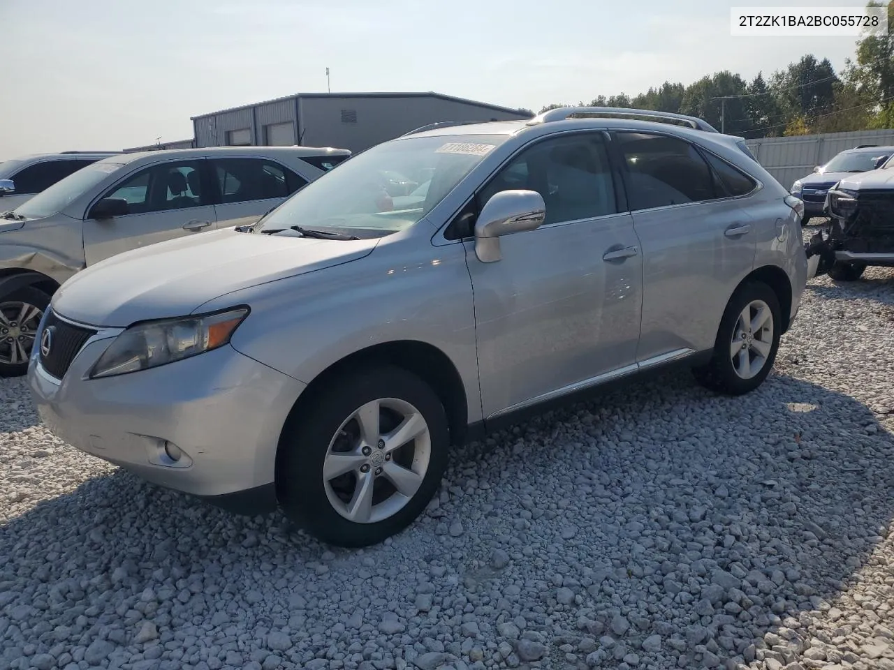 2T2ZK1BA2BC055728 2011 Lexus Rx 350