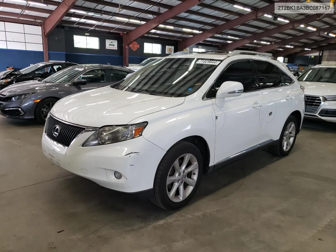 2T2BK1BA3BC087167 2011 Lexus Rx 350