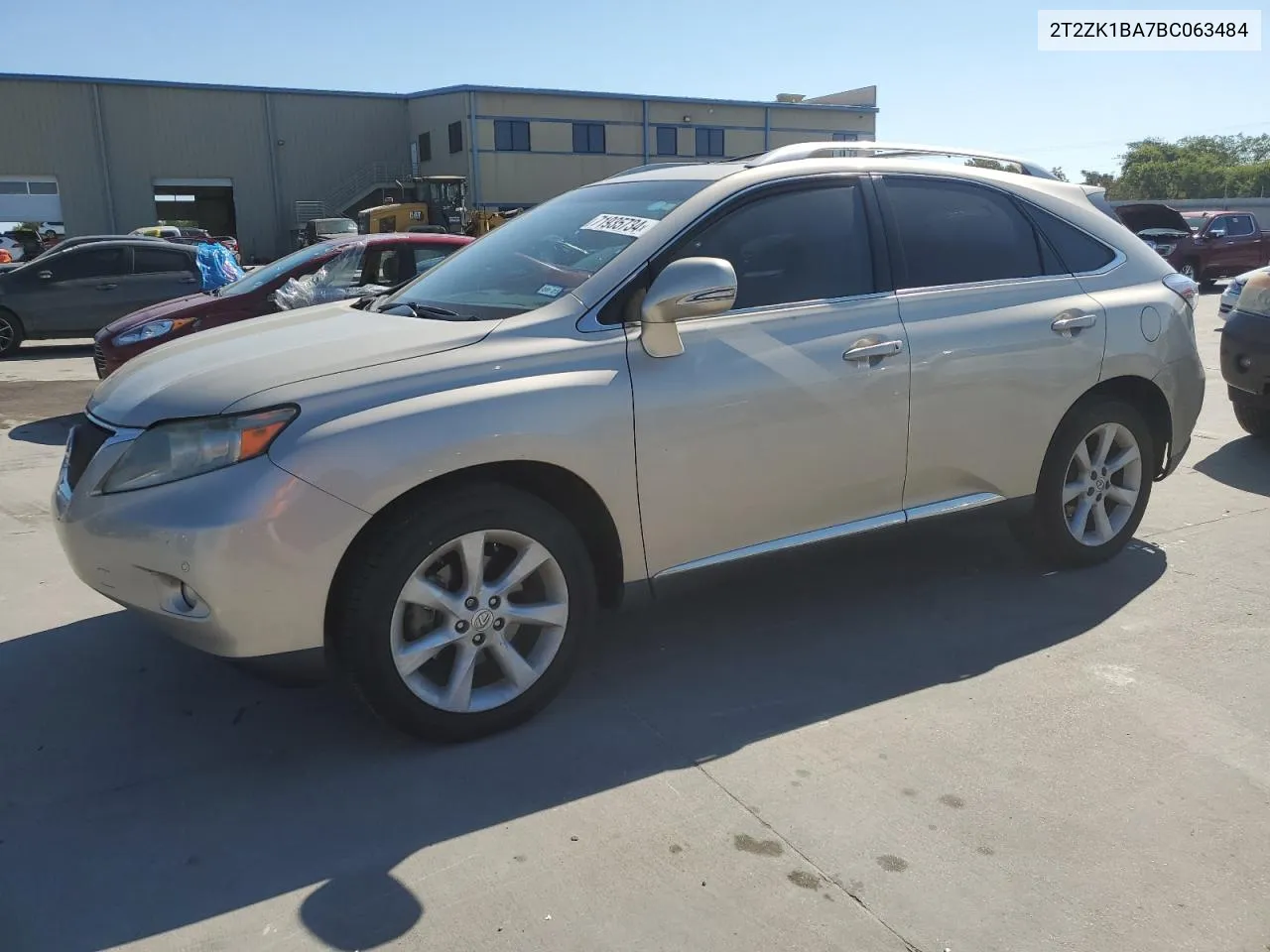 2011 Lexus Rx 350 VIN: 2T2ZK1BA7BC063484 Lot: 71935734