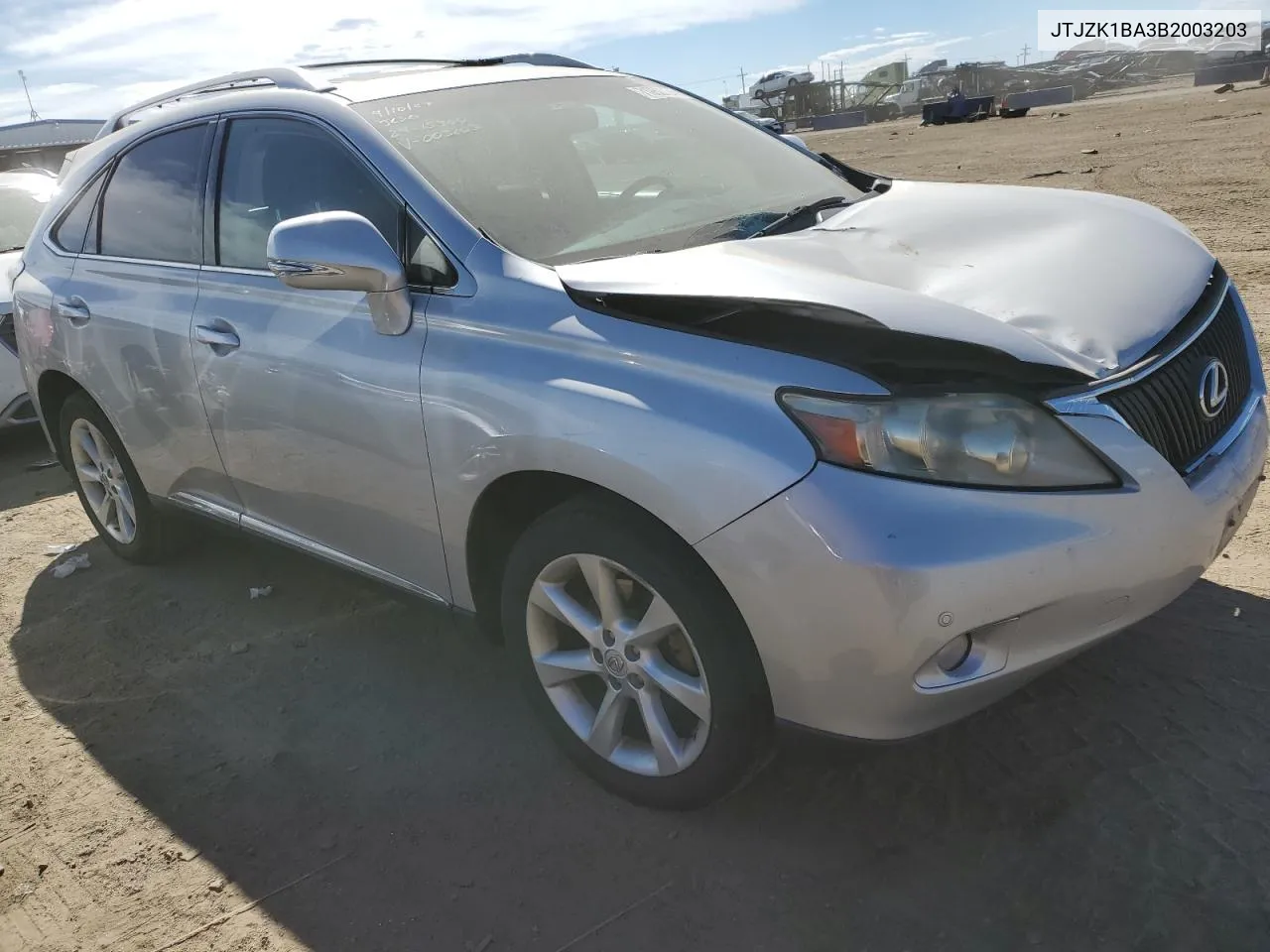 JTJZK1BA3B2003203 2011 Lexus Rx 350