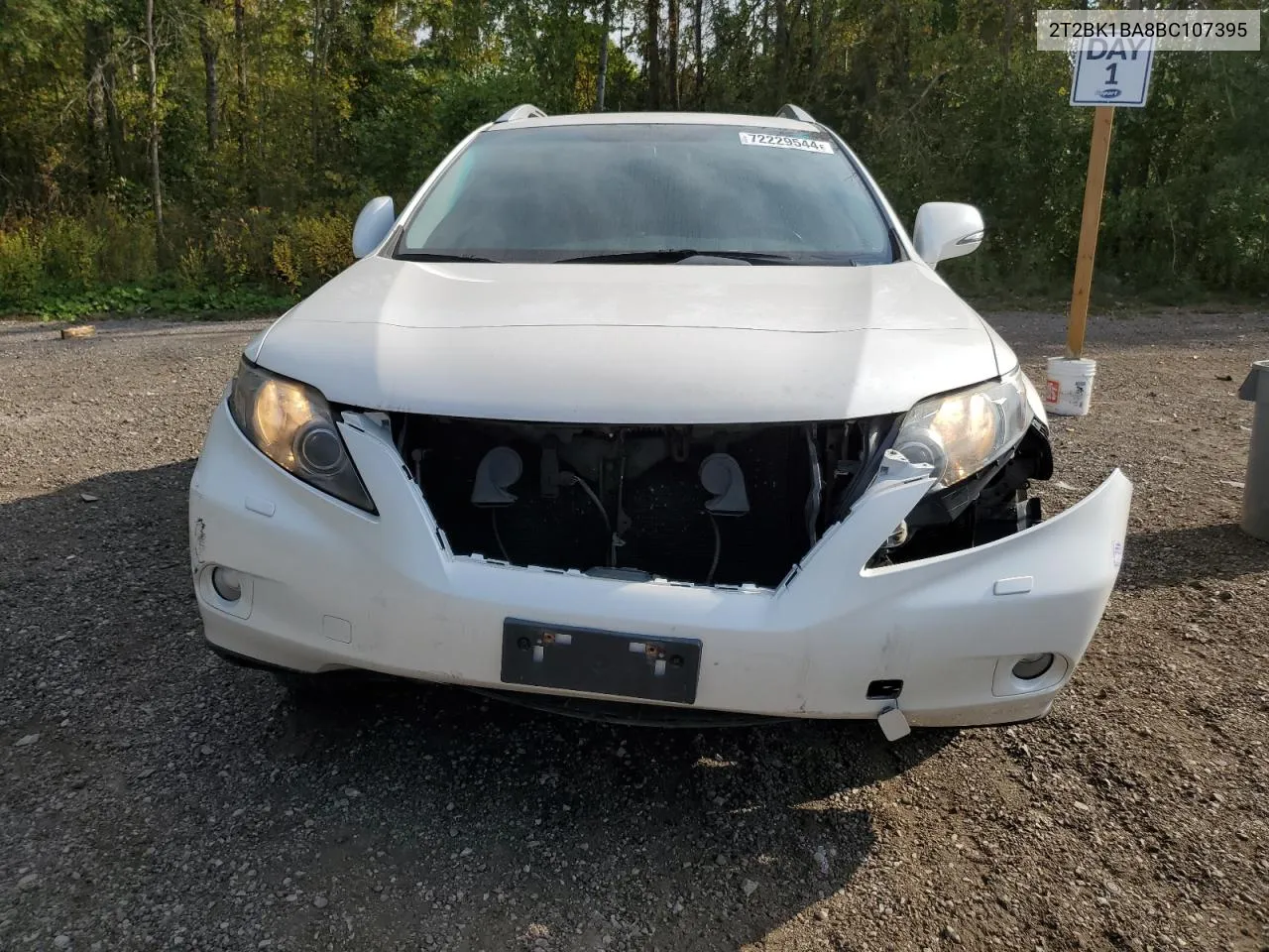 2011 Lexus Rx 350 VIN: 2T2BK1BA8BC107395 Lot: 72229544