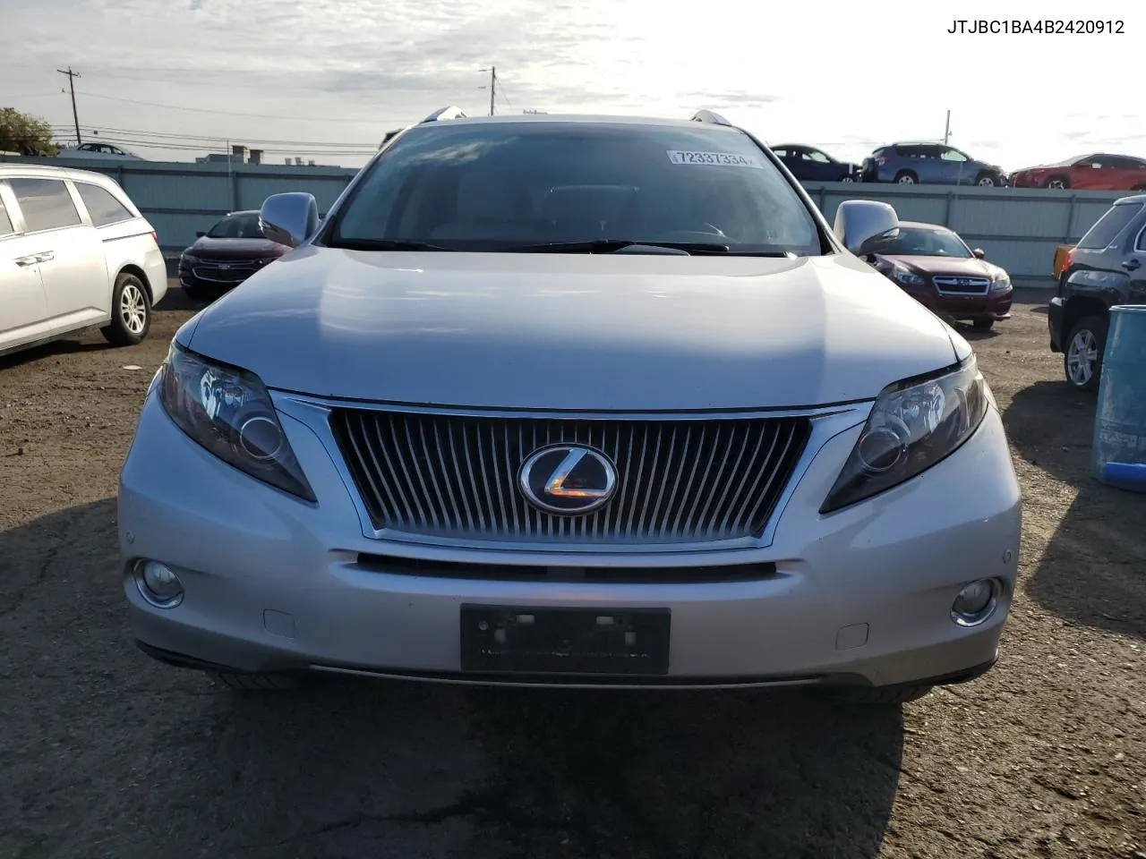 2011 Lexus Rx 450H VIN: JTJBC1BA4B2420912 Lot: 72337334