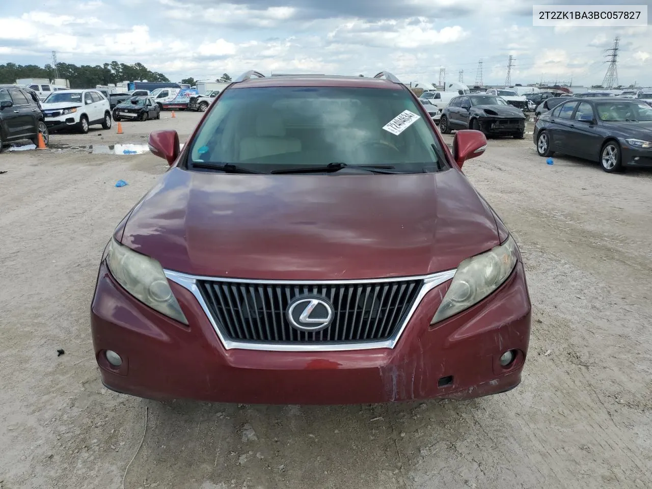 2011 Lexus Rx 350 VIN: 2T2ZK1BA3BC057827 Lot: 72404634