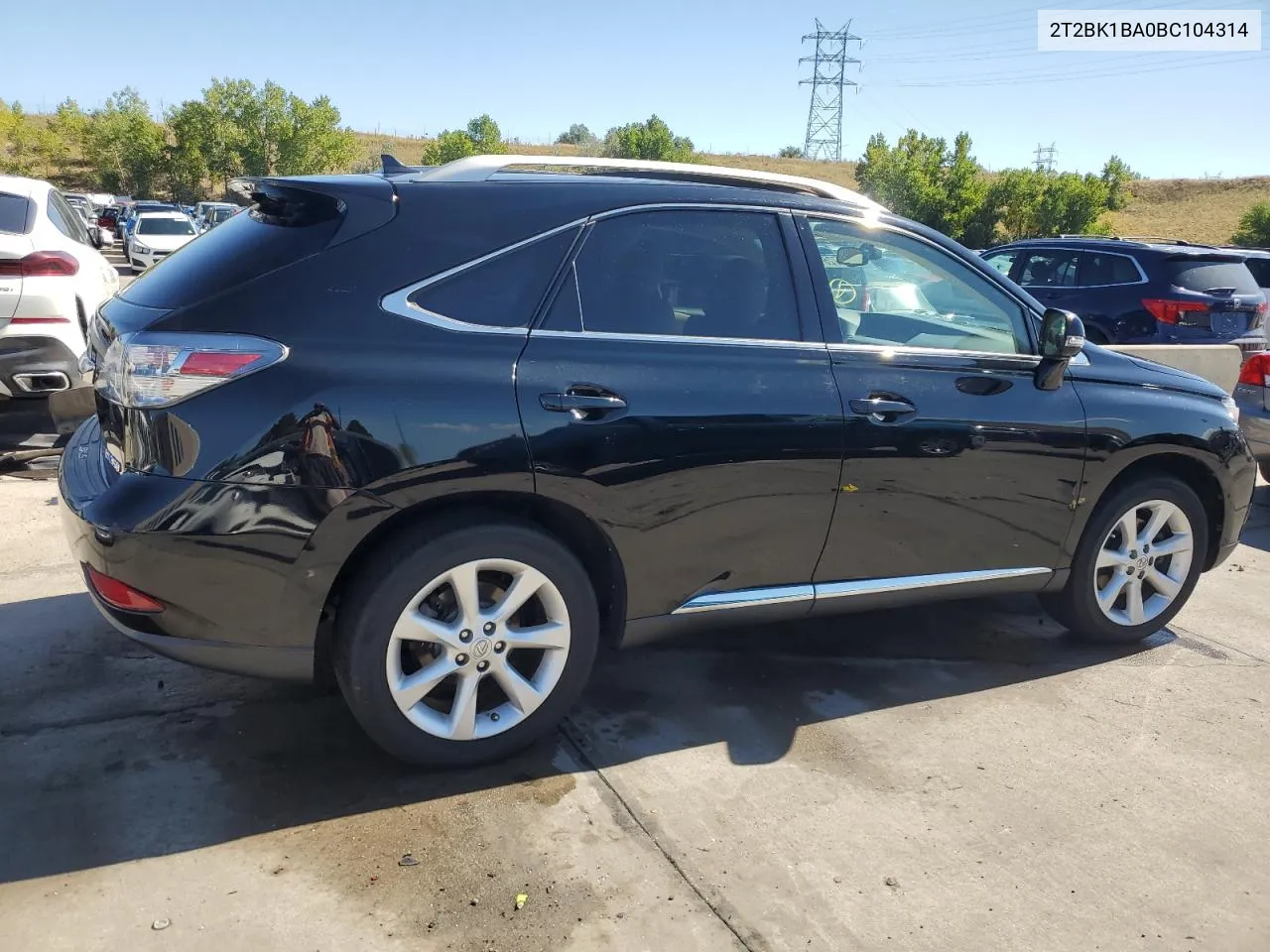 2011 Lexus Rx 350 VIN: 2T2BK1BA0BC104314 Lot: 72616484