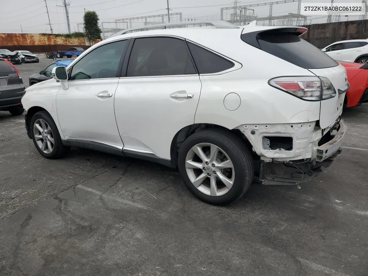 2011 Lexus Rx 350 VIN: 2T2ZK1BA0BC061222 Lot: 73359074