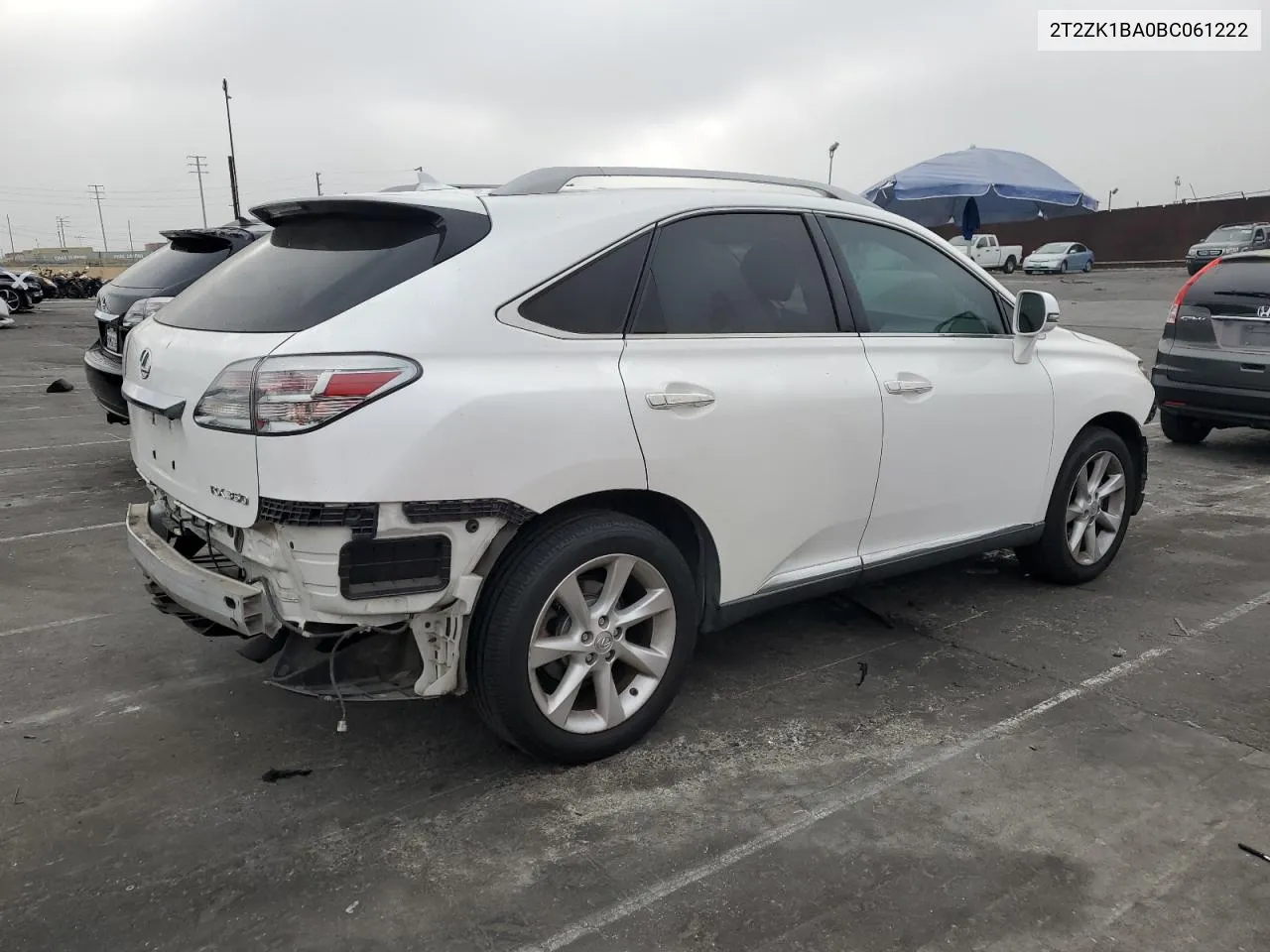 2011 Lexus Rx 350 VIN: 2T2ZK1BA0BC061222 Lot: 73359074