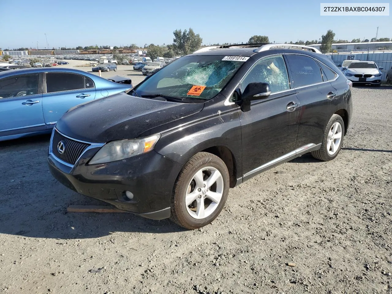 2011 Lexus Rx 350 VIN: 2T2ZK1BAXBC046307 Lot: 73591014