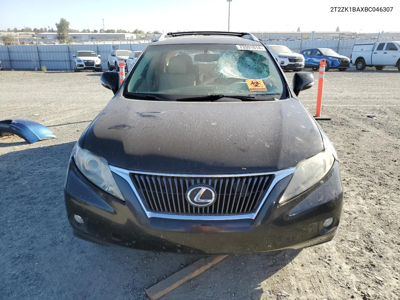 2011 Lexus Rx 350 VIN: 2T2ZK1BAXBC046307 Lot: 73591014