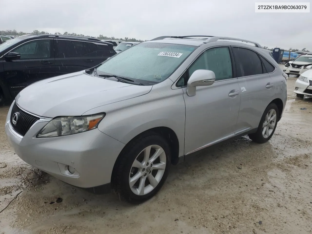 2011 Lexus Rx 350 VIN: 2T2ZK1BA9BC063079 Lot: 73633234