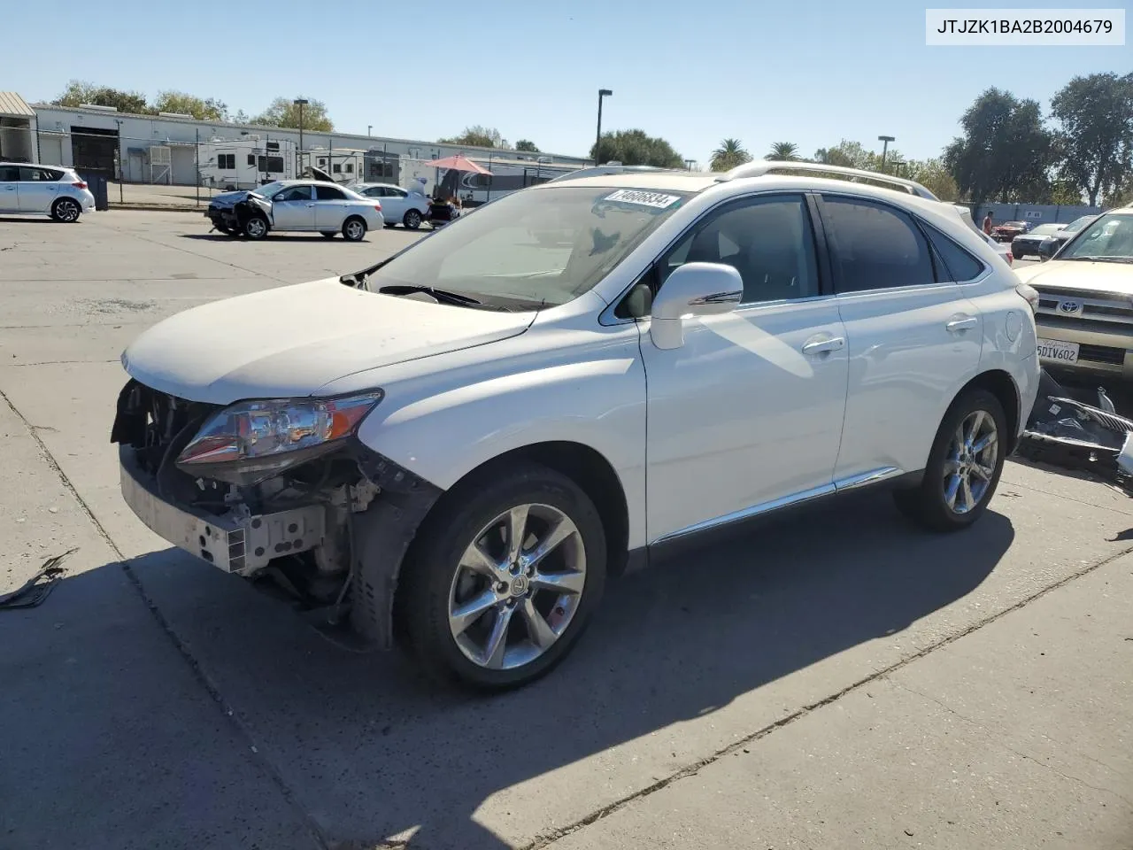 2011 Lexus Rx 350 VIN: JTJZK1BA2B2004679 Lot: 74606834