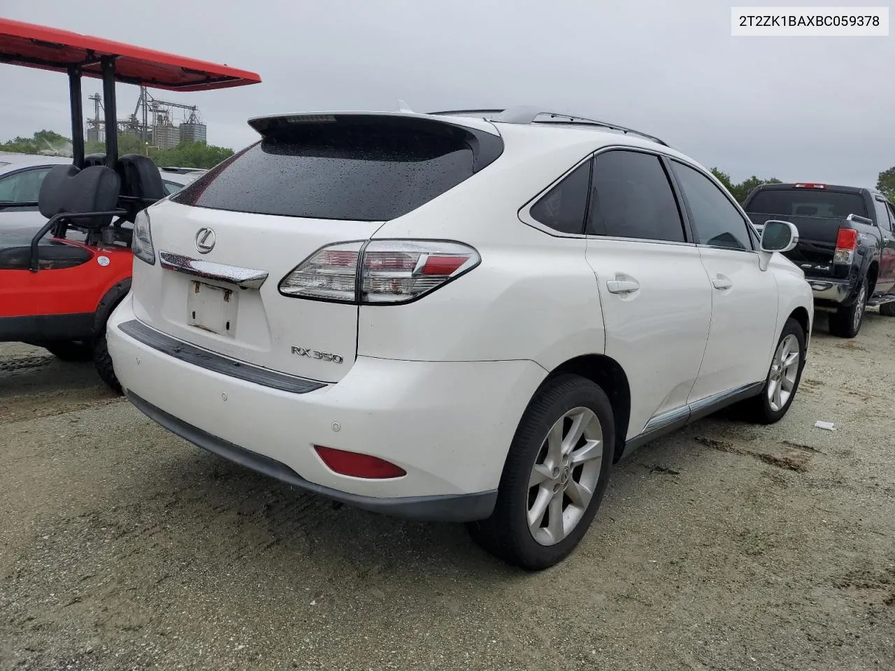 2011 Lexus Rx 350 VIN: 2T2ZK1BAXBC059378 Lot: 74709544