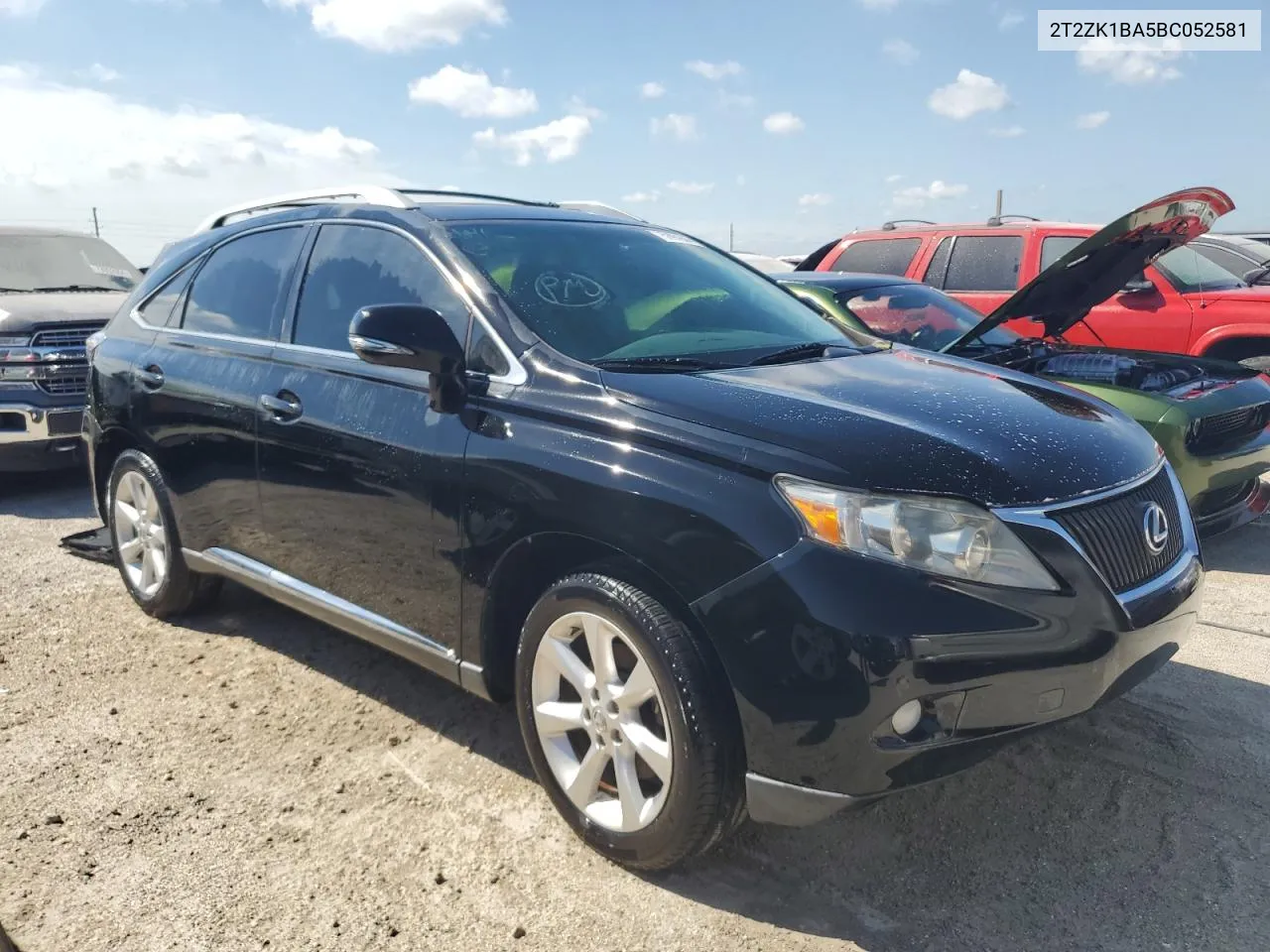 2011 Lexus Rx 350 VIN: 2T2ZK1BA5BC052581 Lot: 75097944