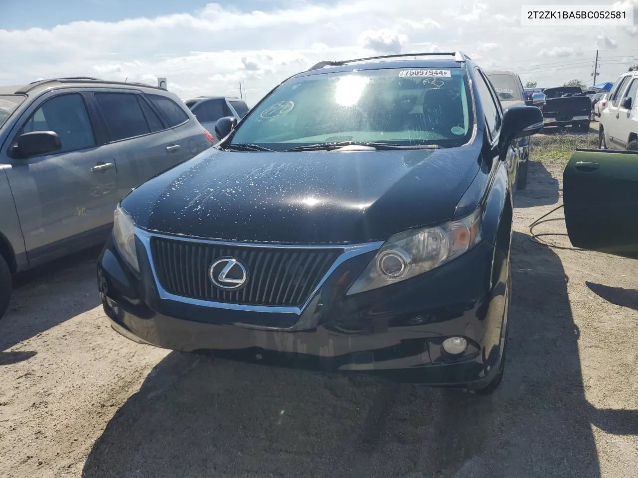 2011 Lexus Rx 350 VIN: 2T2ZK1BA5BC052581 Lot: 75097944