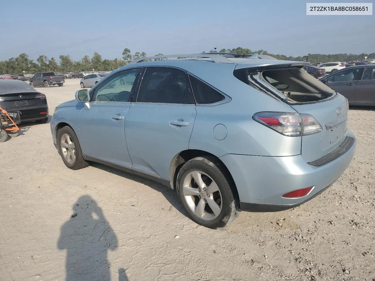 2011 Lexus Rx 350 VIN: 2T2ZK1BA8BC058651 Lot: 75544424