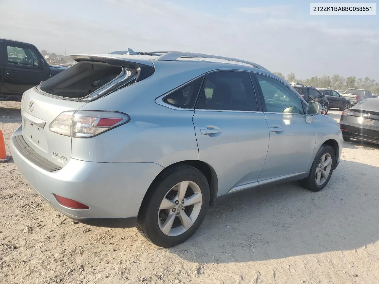 2011 Lexus Rx 350 VIN: 2T2ZK1BA8BC058651 Lot: 75544424