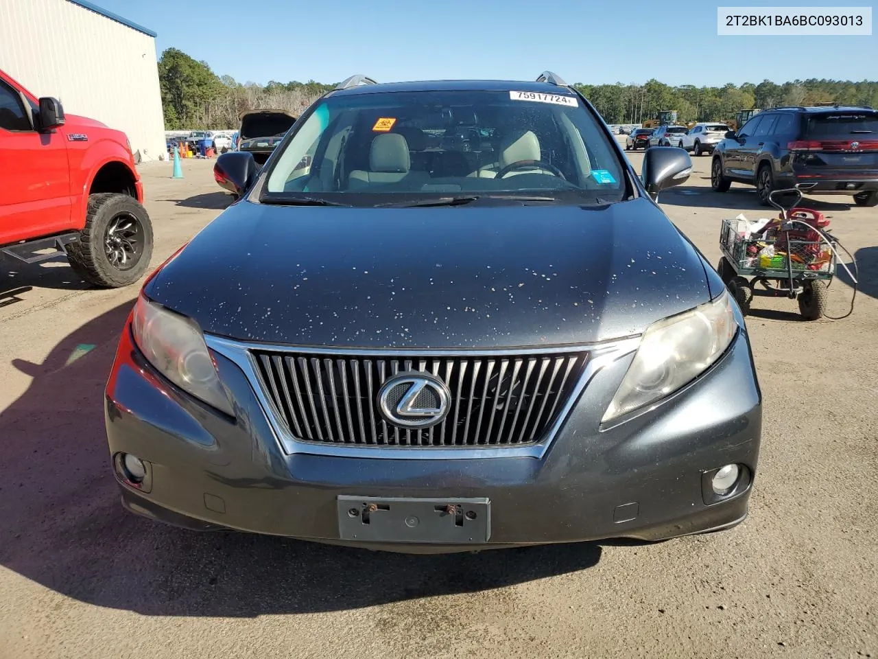 2011 Lexus Rx 350 VIN: 2T2BK1BA6BC093013 Lot: 75917724