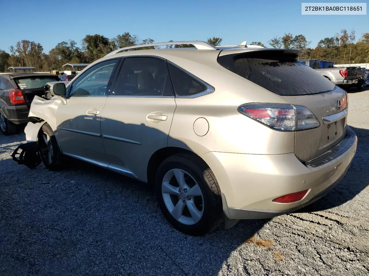 2011 Lexus Rx 350 VIN: 2T2BK1BA0BC118651 Lot: 76836134