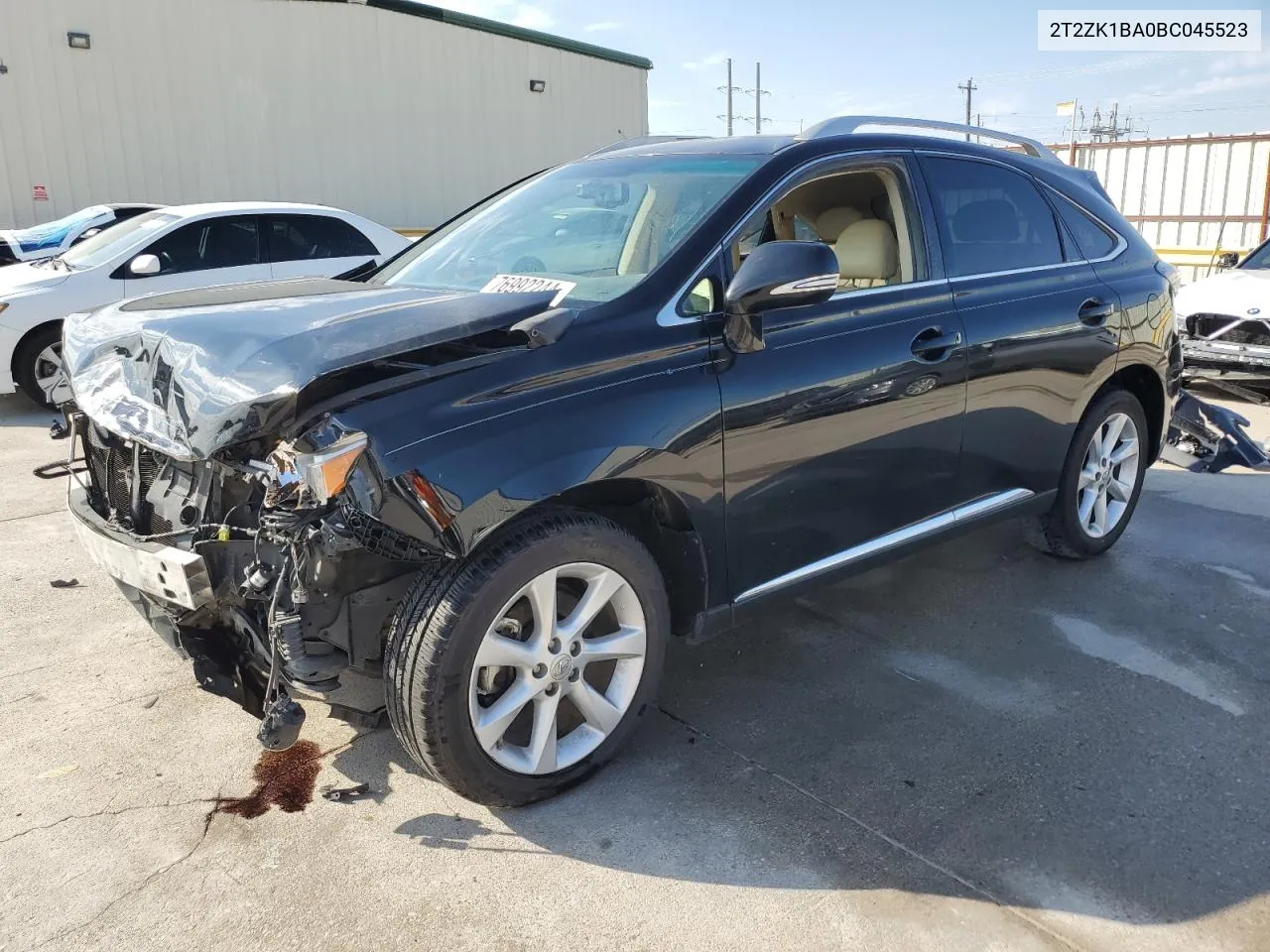 2011 Lexus Rx 350 VIN: 2T2ZK1BA0BC045523 Lot: 76992244