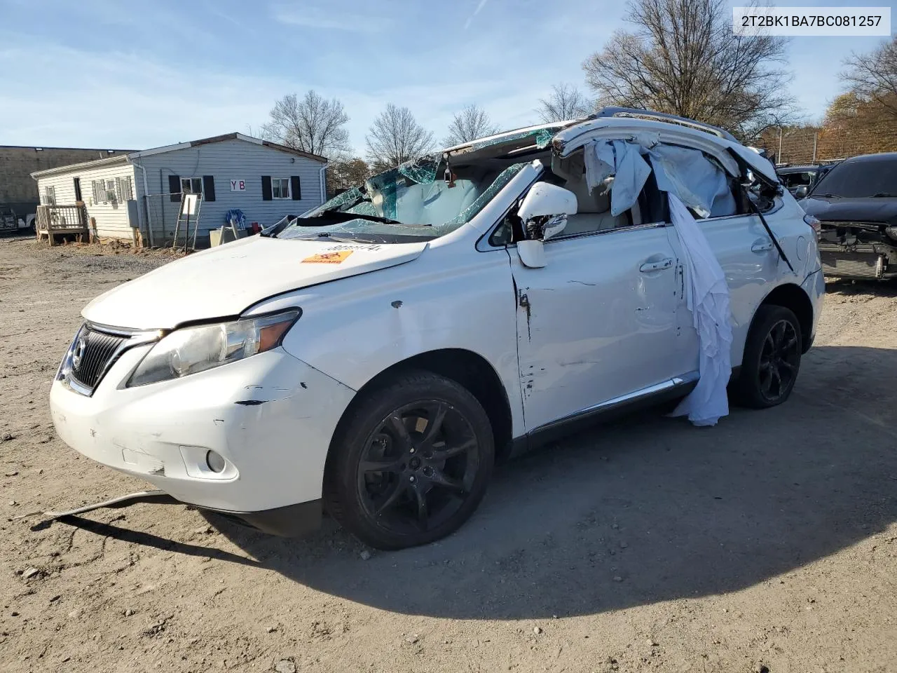 2011 Lexus Rx 350 VIN: 2T2BK1BA7BC081257 Lot: 80328474