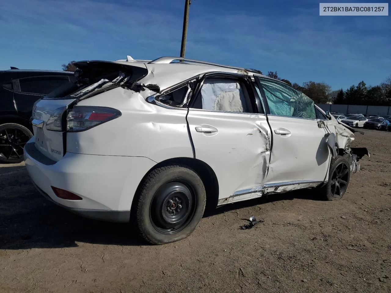 2011 Lexus Rx 350 VIN: 2T2BK1BA7BC081257 Lot: 80328474