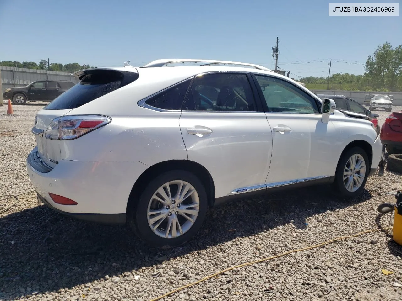 2012 Lexus Rx 450 VIN: JTJZB1BA3C2406969 Lot: 52196594