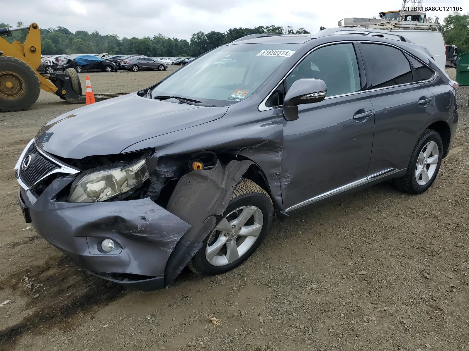 2012 Lexus Rx 350 VIN: 2T2BK1BA8CC121105 Lot: 61892314