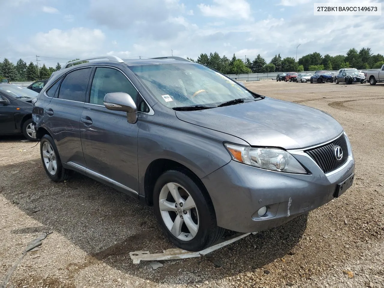 2012 Lexus Rx 350 VIN: 2T2BK1BA9CC149673 Lot: 62470114