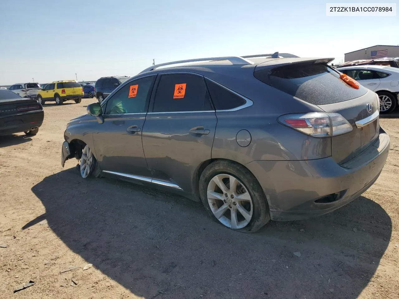 2012 Lexus Rx 350 VIN: 2T2ZK1BA1CC078984 Lot: 66184204