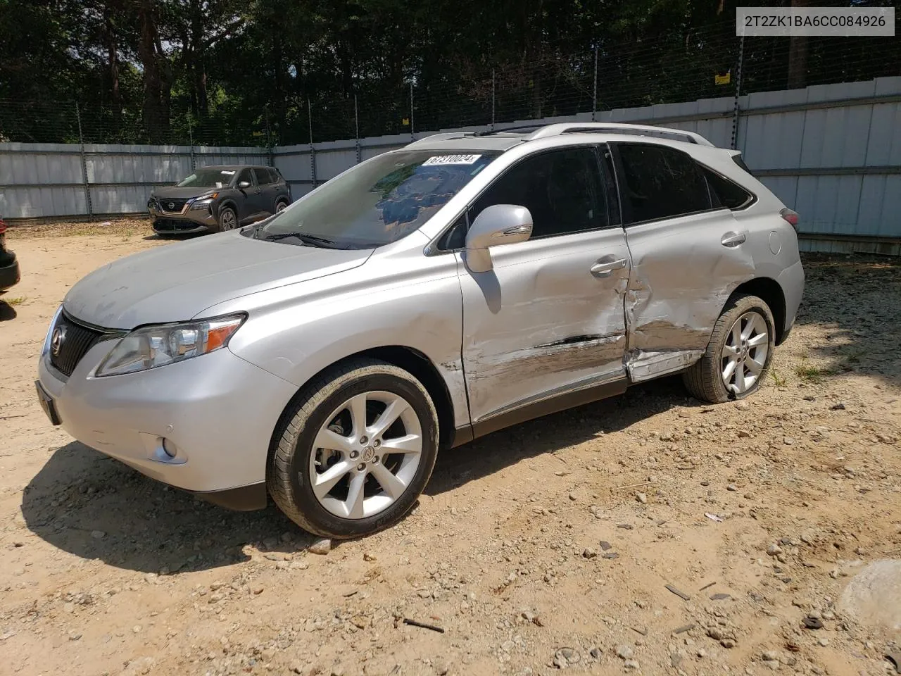 2012 Lexus Rx 350 VIN: 2T2ZK1BA6CC084926 Lot: 67310024