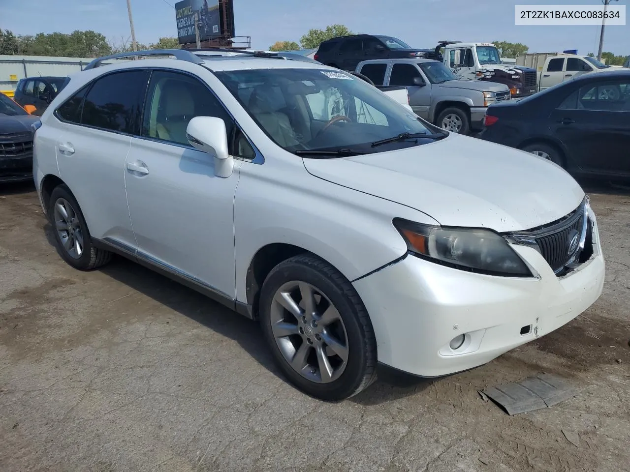 2012 Lexus Rx 350 VIN: 2T2ZK1BAXCC083634 Lot: 67663344