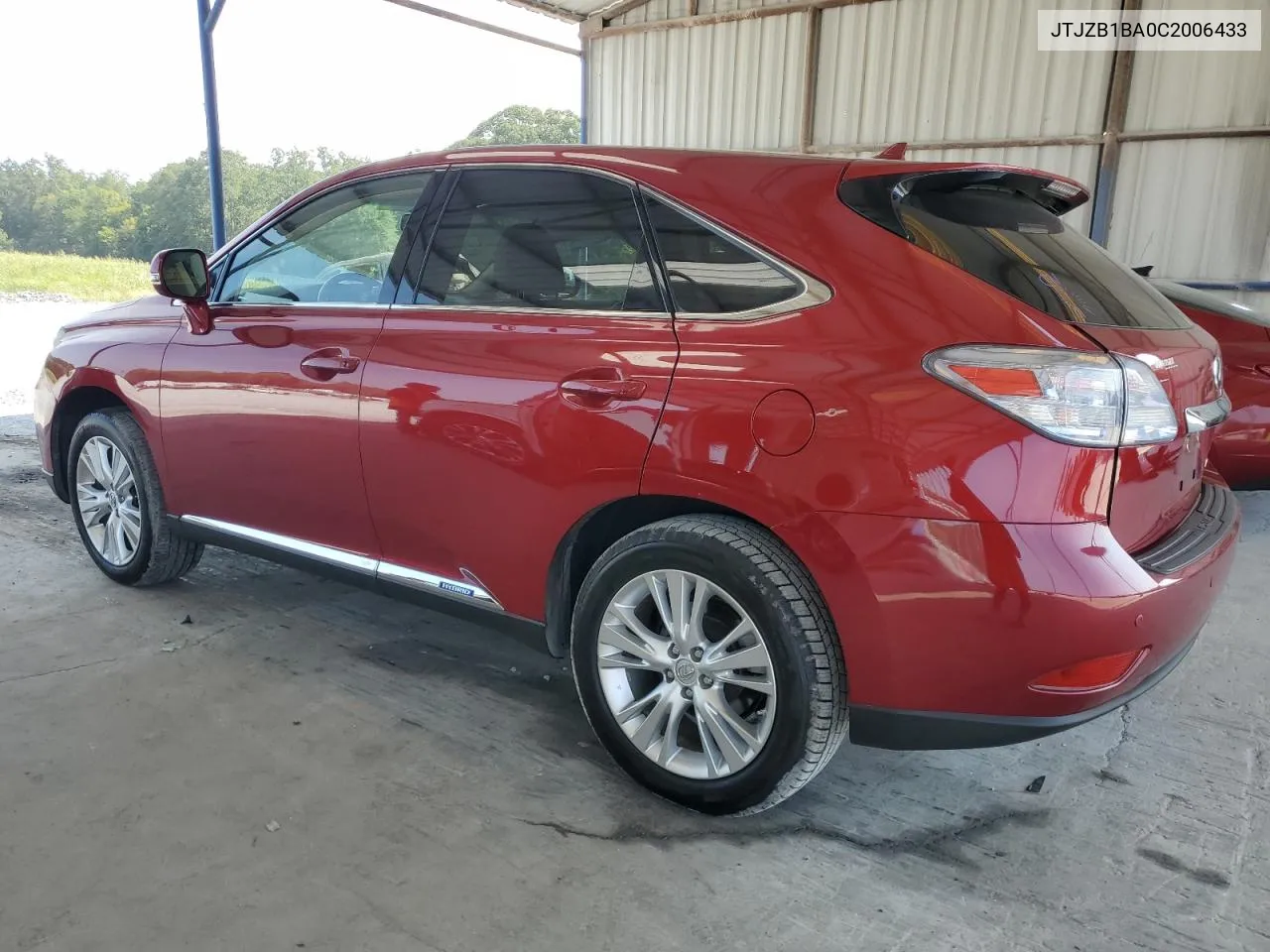 2012 Lexus Rx 450H VIN: JTJZB1BA0C2006433 Lot: 67707504