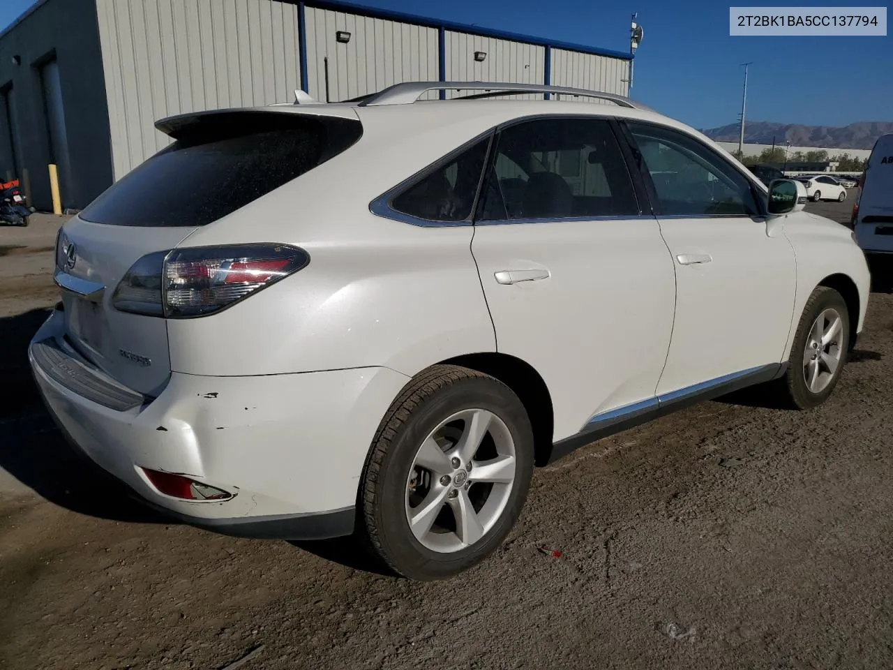 2012 Lexus Rx 350 VIN: 2T2BK1BA5CC137794 Lot: 67961914