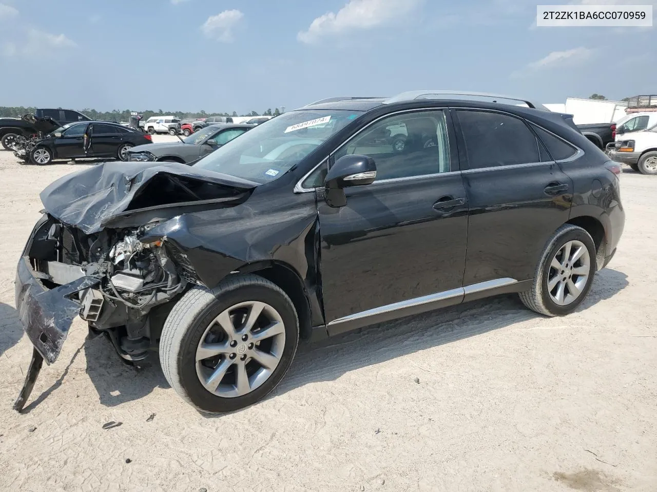 2012 Lexus Rx 350 VIN: 2T2ZK1BA6CC070959 Lot: 68497024