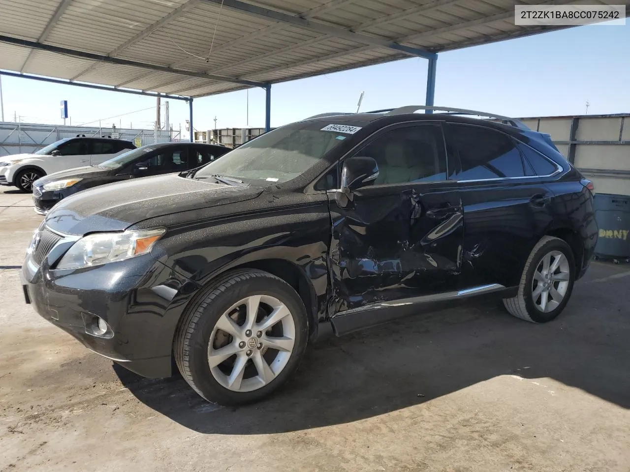 2012 Lexus Rx 350 VIN: 2T2ZK1BA8CC075242 Lot: 69492284