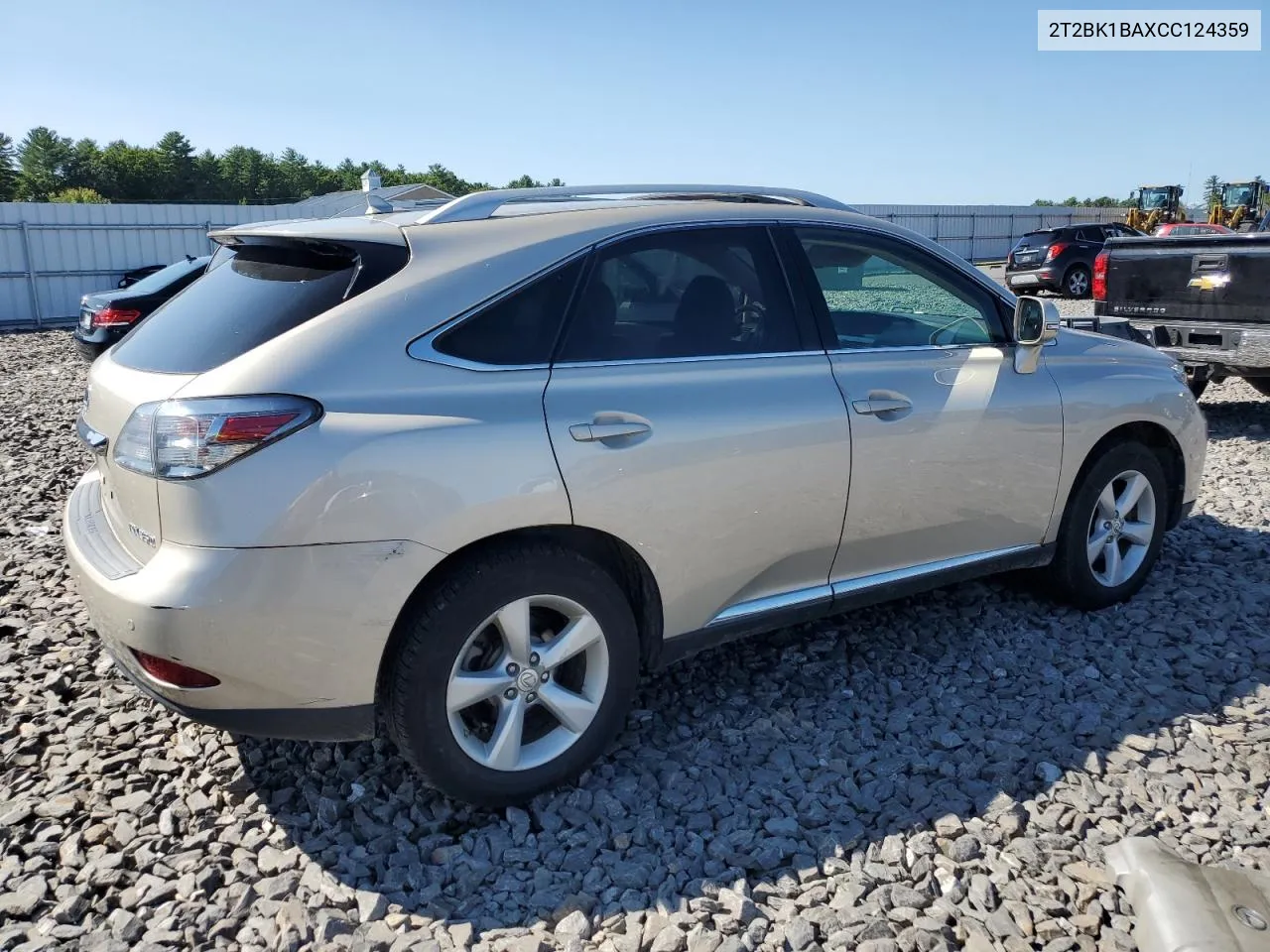 2012 Lexus Rx 350 VIN: 2T2BK1BAXCC124359 Lot: 69658994