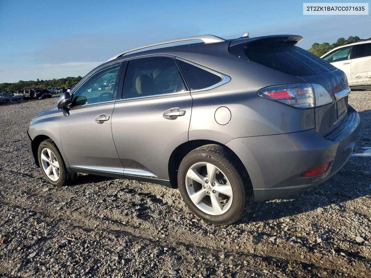 2T2ZK1BA7CC071635 2012 Lexus Rx 350