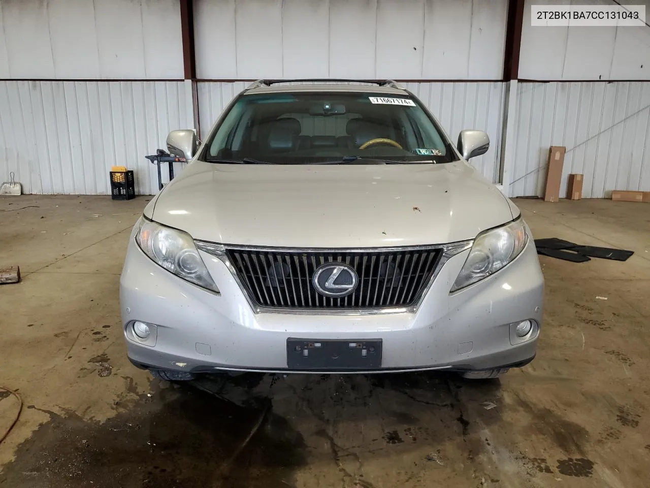 2012 Lexus Rx 350 VIN: 2T2BK1BA7CC131043 Lot: 71667174