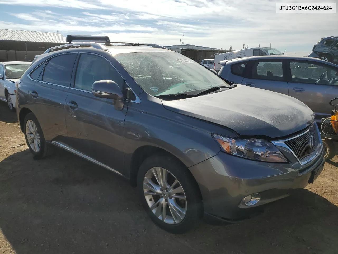 JTJBC1BA6C2424624 2012 Lexus Rx 450H