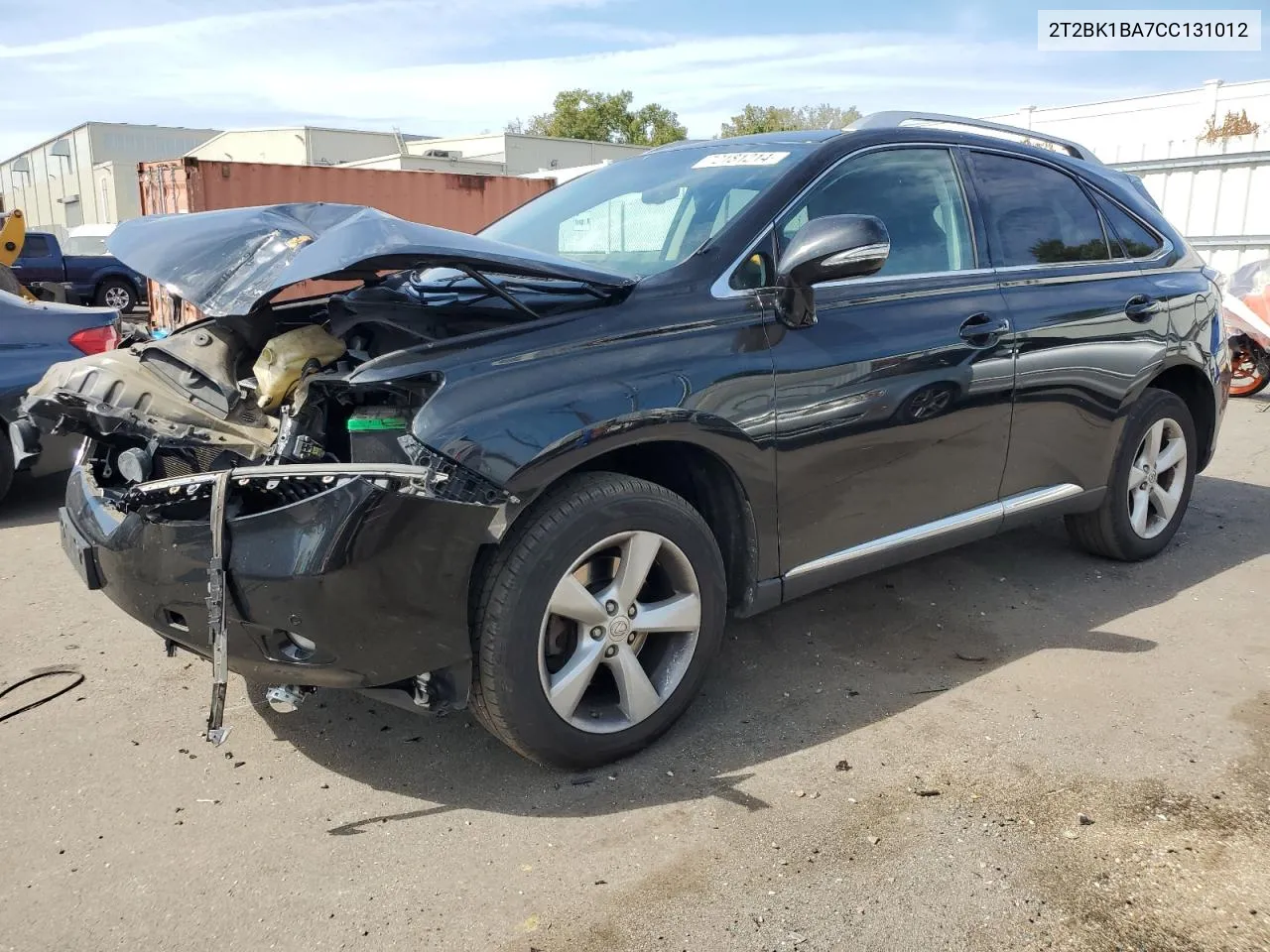 2012 Lexus Rx 350 VIN: 2T2BK1BA7CC131012 Lot: 72181214