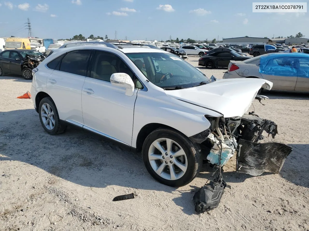 2T2ZK1BA1CC078791 2012 Lexus Rx 350