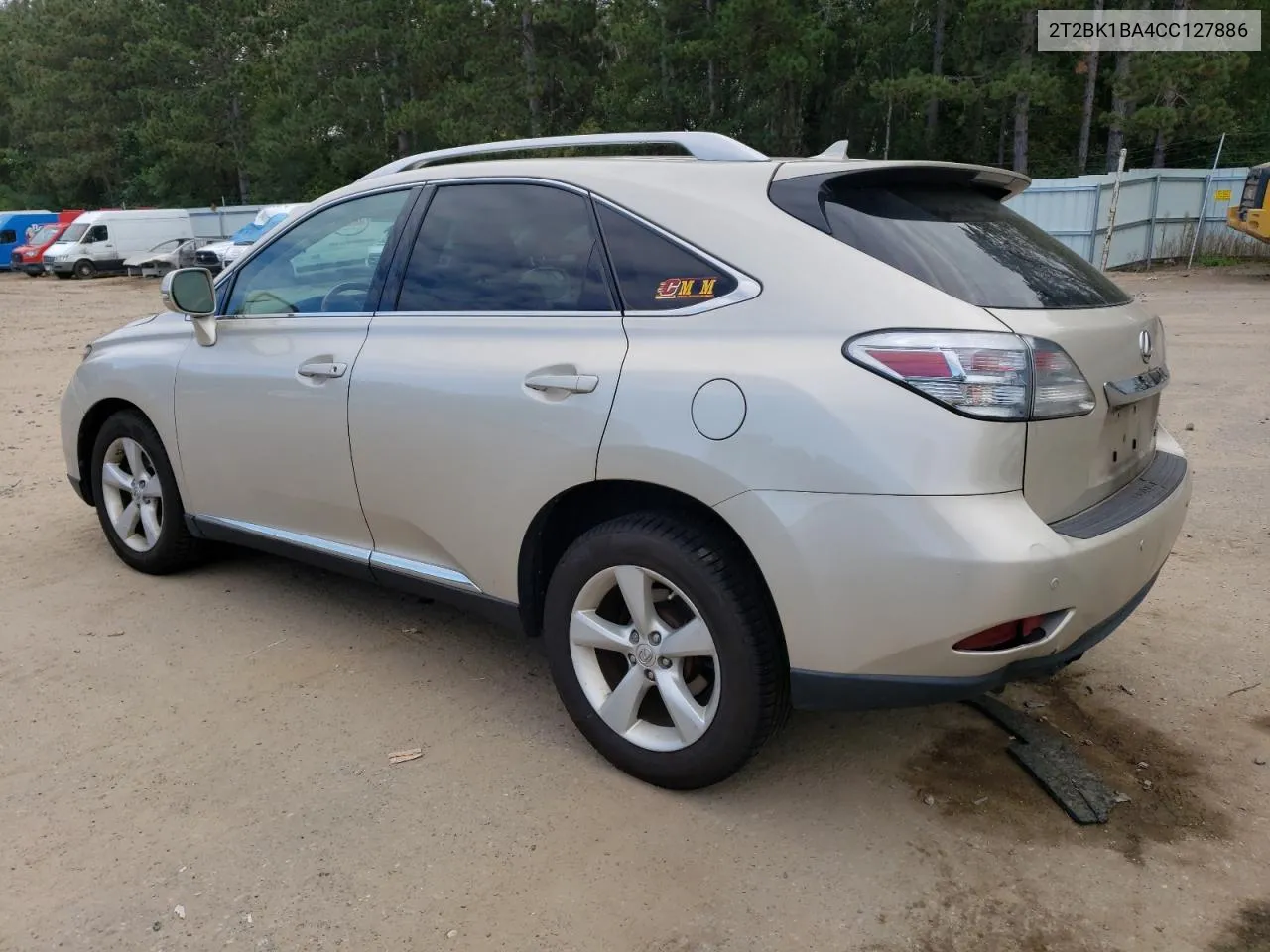 2012 Lexus Rx 350 VIN: 2T2BK1BA4CC127886 Lot: 72841524