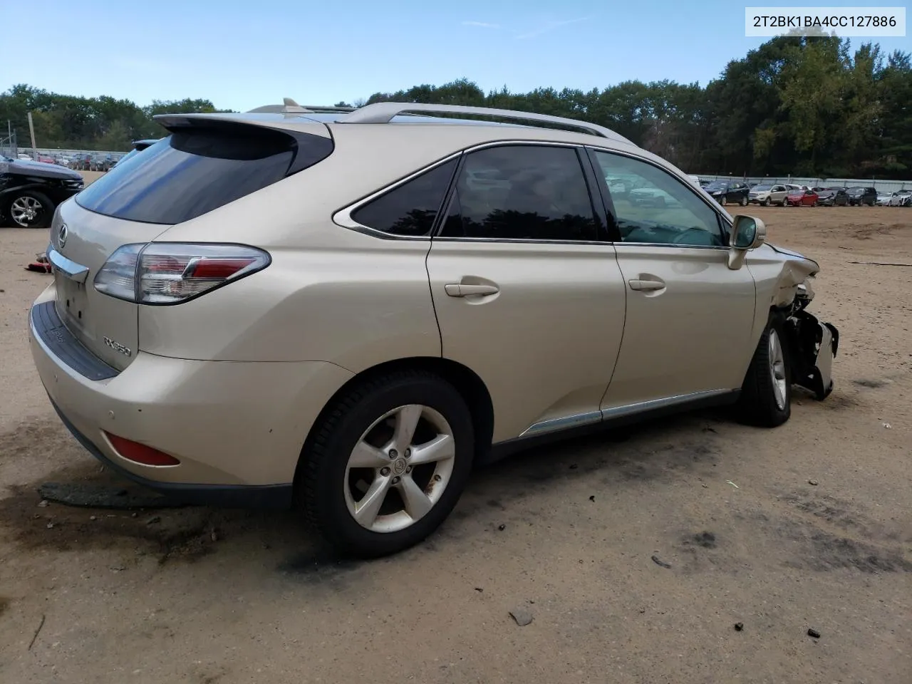 2012 Lexus Rx 350 VIN: 2T2BK1BA4CC127886 Lot: 72841524