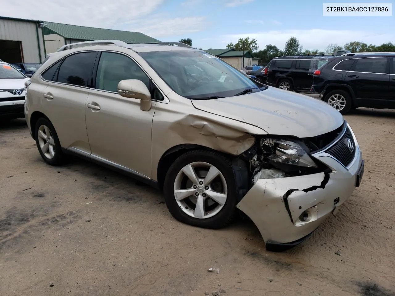 2012 Lexus Rx 350 VIN: 2T2BK1BA4CC127886 Lot: 72841524