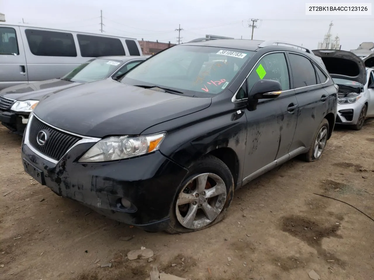 2012 Lexus Rx 350 VIN: 2T2BK1BA4CC123126 Lot: 73089984