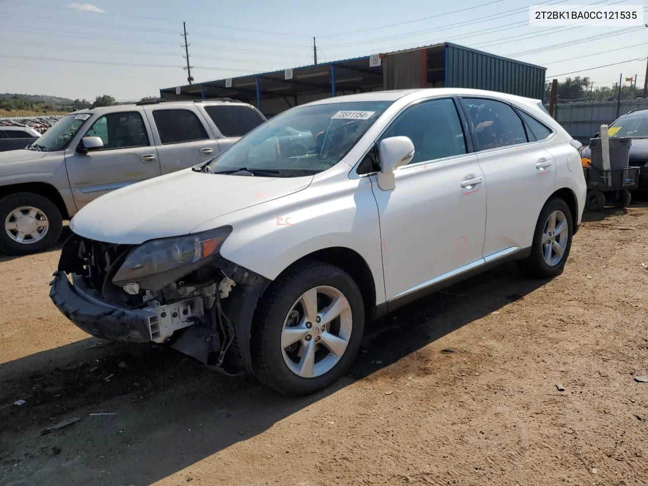 2012 Lexus Rx 350 VIN: 2T2BK1BA0CC121535 Lot: 73511154